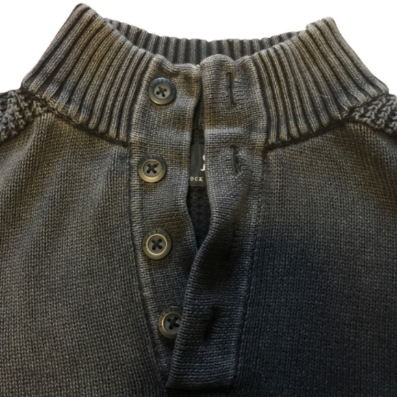Rock & Republic mock neck button up sweater - Picture 2 of 5
